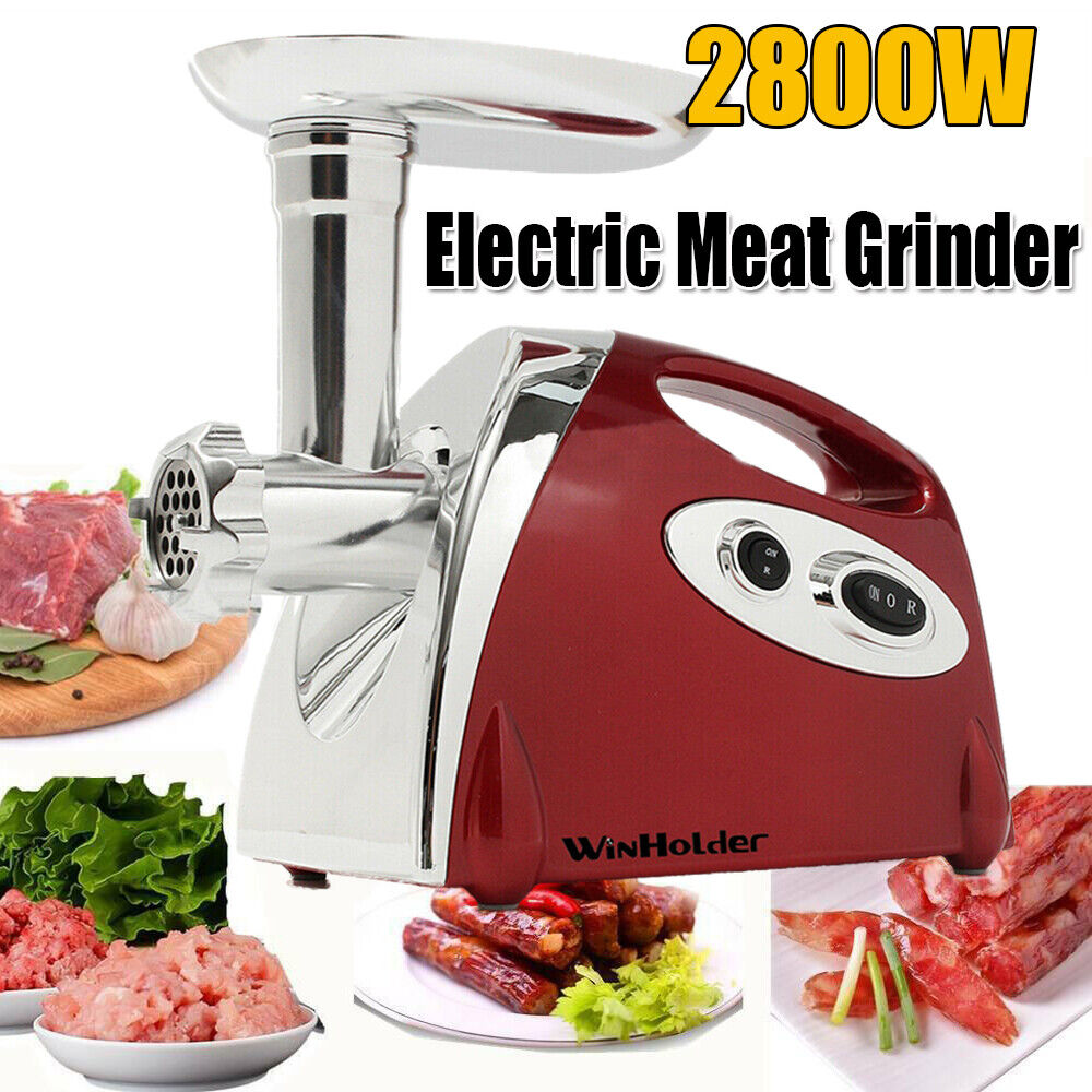 2800W Electric Stainless Steel Heavy Duty Meat Grinder Mincer Food Sausage Maker