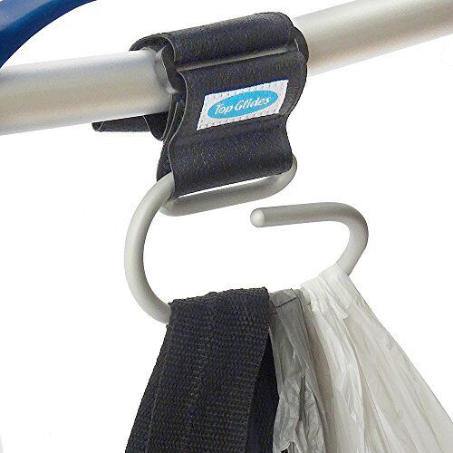 Jumbo Swirly Hook For Strollers/walkers, Silver/black (silver), A Great Gift