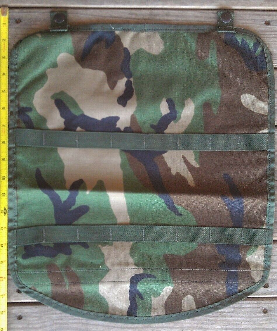 MOLLE II Pouch Lid Flap Large Ruck FIELD Pack US Military Woodland CAMO MAP