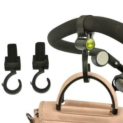 2pcs Baby Stroller Hook Multifunctional 360 Basket Strap Bag Hanger Grip