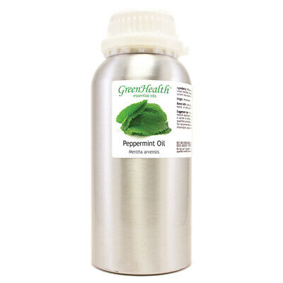 16 Fl Oz Peppermint Essential Oil Pure Natural In High Quality Aluminum Bottle