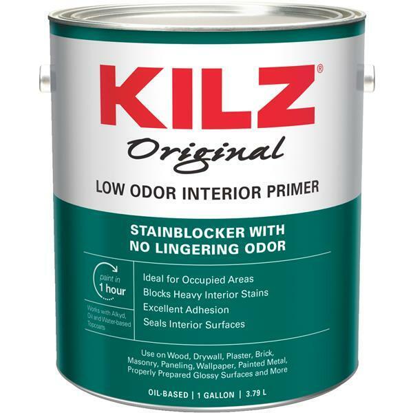 2-kilz 1 Gal White Low Odor Oil-based Interior Primer Stainblocker Paint 10041
