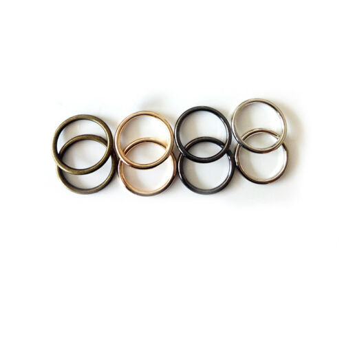 Solid O Rings Closed Metal Round For Webbing Leather Bags Collars Crafts 21/25mm