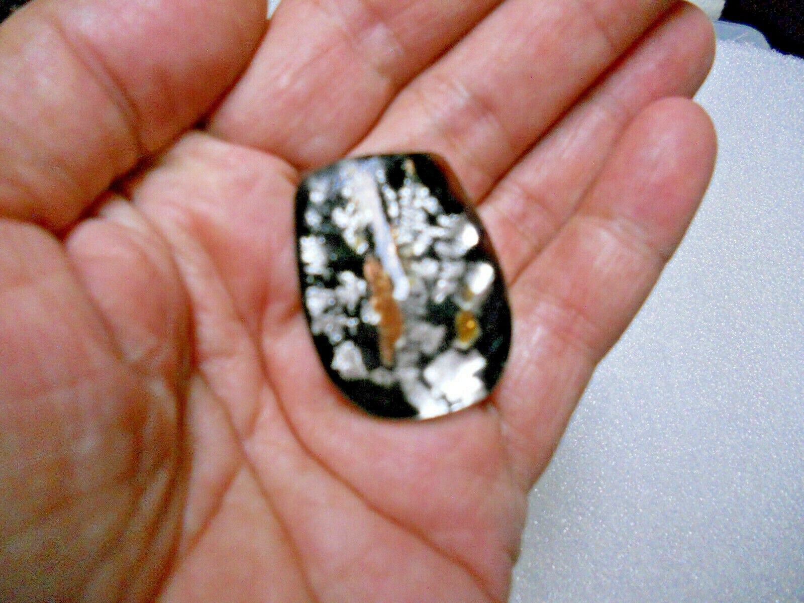 1 flat pc Beach Sea Glass jewelry sz muli black silver copper (broken murano ?)