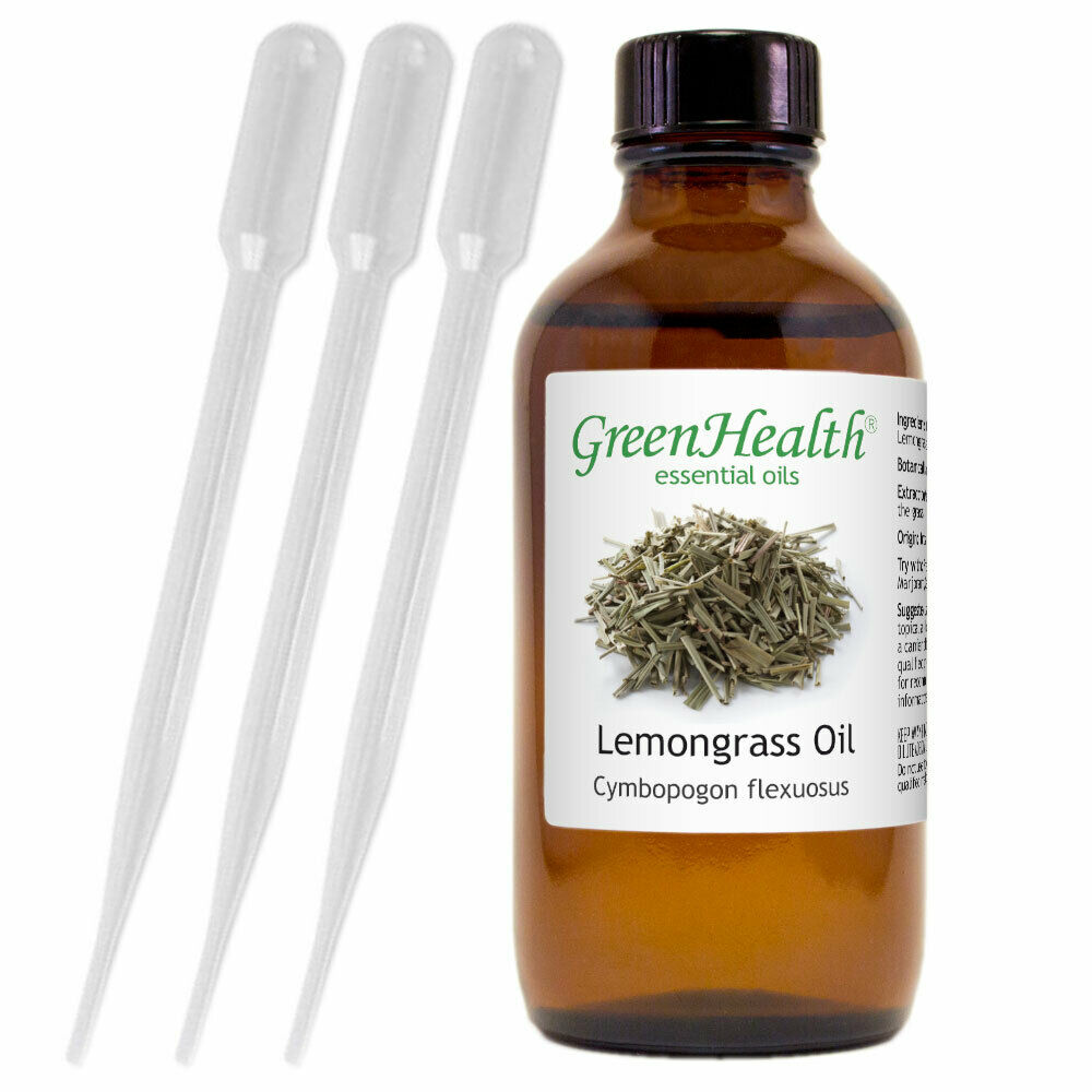 4 Fl Oz Lemongrass Essential Oil (100% Pure & Natural) - Greenhealth