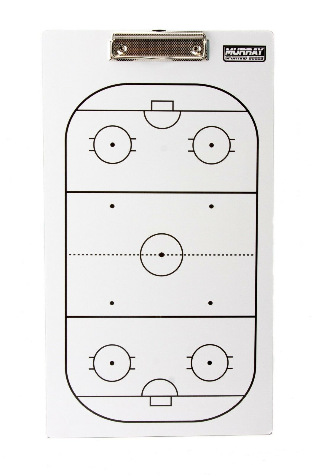 Murray Sporting Goods Dry-Erase Double Sided Hockey Coach Marker Board Clipboard
