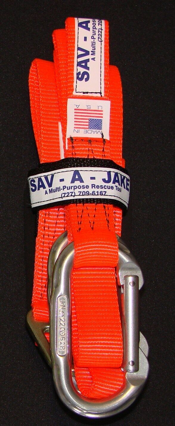 Sav-a-jake Rapid Intervention Firefighter Rescue Tool - Hot Orange Made In Usa