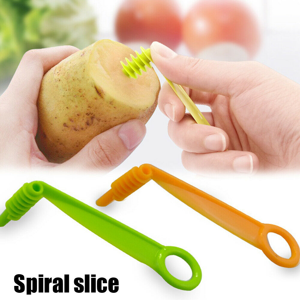 Vegetables Spiral Screw Slicer Manual Plastic Spiral Knife Potato Carrot