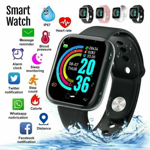Smart Watch Y68 Waterproof Heart Rate Tracker Fitness Wristband For Ios Android