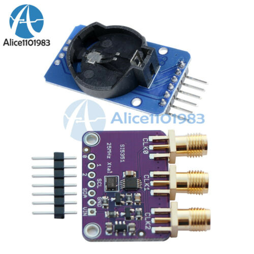 DS3231 Time Clock Si5351A I2C 25MHZ Clock Generator 8KHz to 160MHz for Arduino