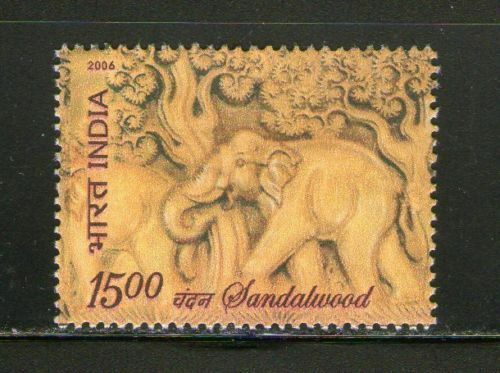 India 2006 Sandalwood Aroma Scented Fragrant Elephant stamp 1v MNH