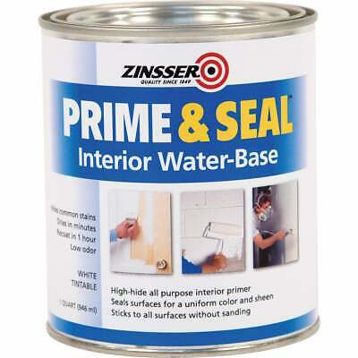 Zinsser Interior Prime & Seal Water-Based Primer, White, 1 Qt. 1804  - 1 Each