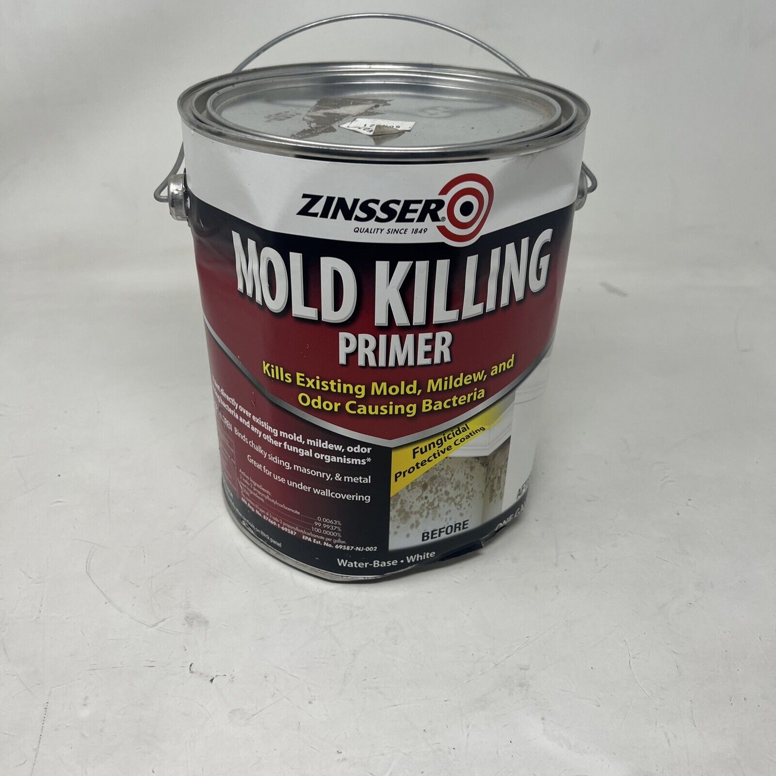 Zinsser Mold Killing Interior/exterior Primer, White, 1 Gal. 276049 Zinsser