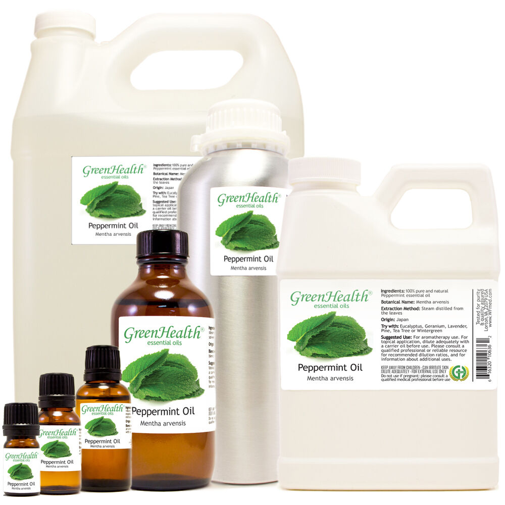 Peppermint Essential Oil Pure Natural Sizes Up To 1 Gallon