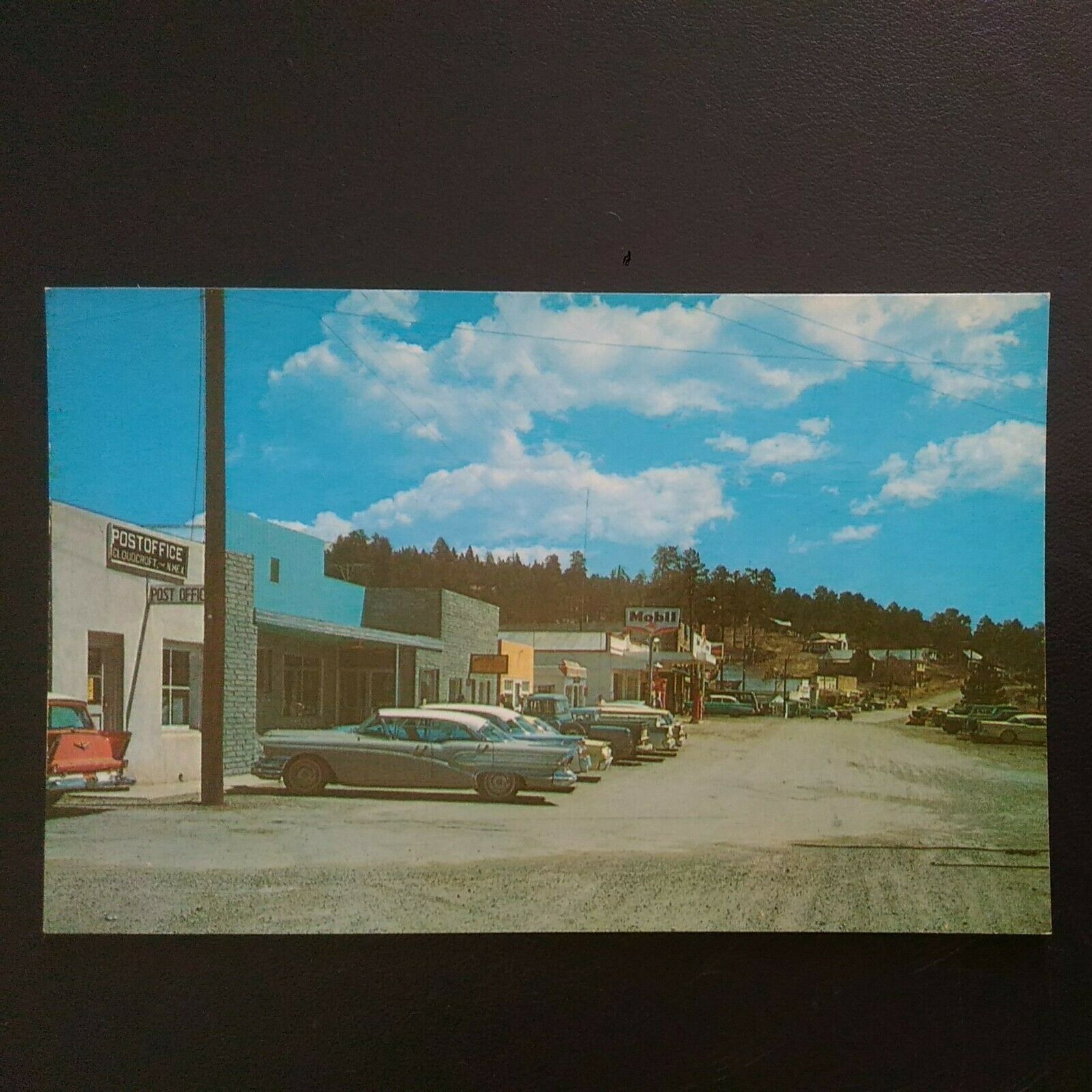 Cloudcroft, Nm * Downtown Post Office ~ Mobil Gas Station * Unposted Vintage