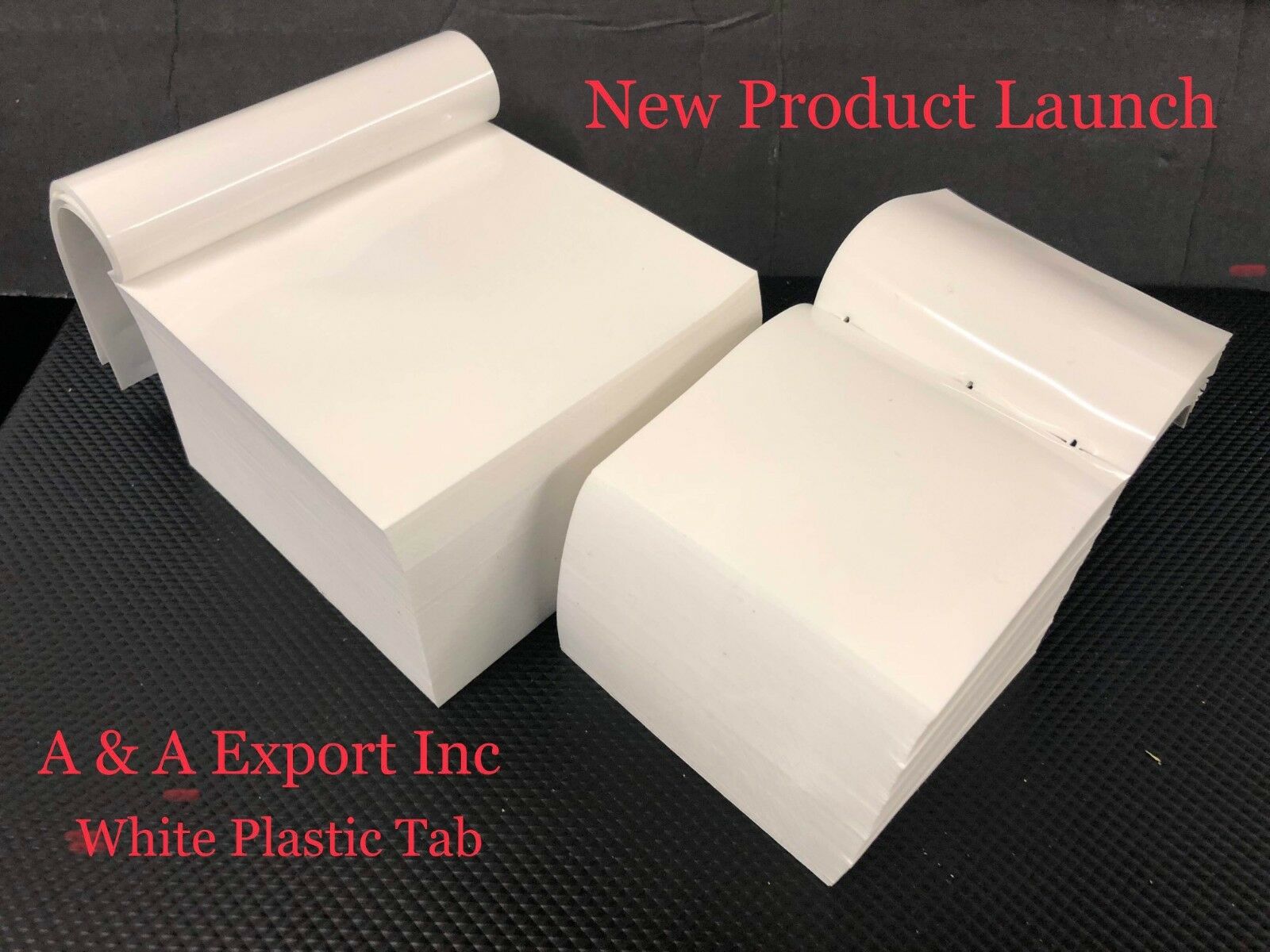 Free Shipping - On Sale Now- 3x3 White Plastic Tabs 5,000 cts - A&A Export Inc