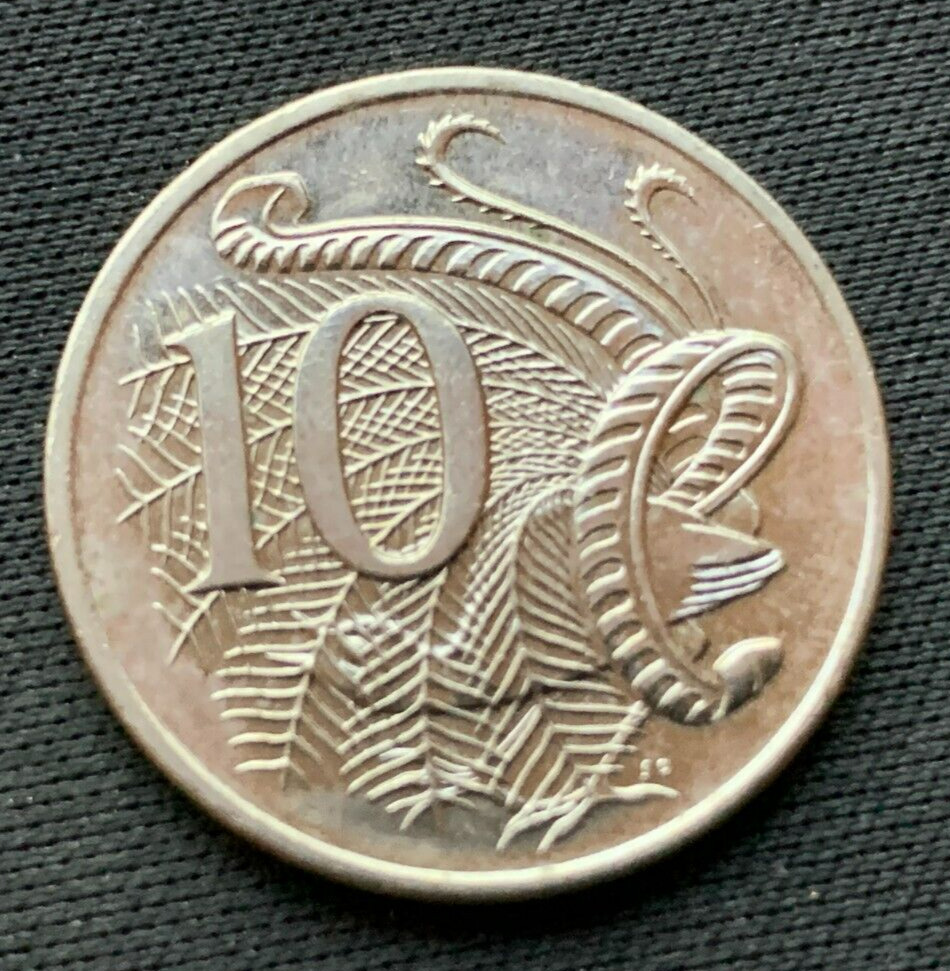 2001 Australia 10 Cents Unc     Copper Nickel World Coin     #k2270