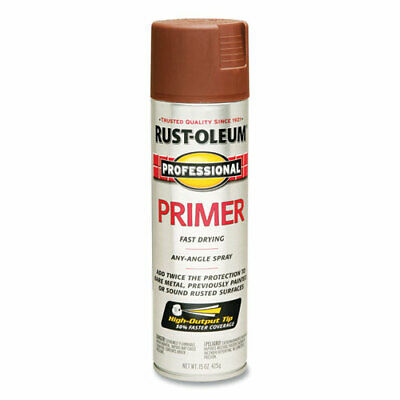 Professional Primer Spray Flat Red 15 Oz Aerosol Can | Total Quantity: 1