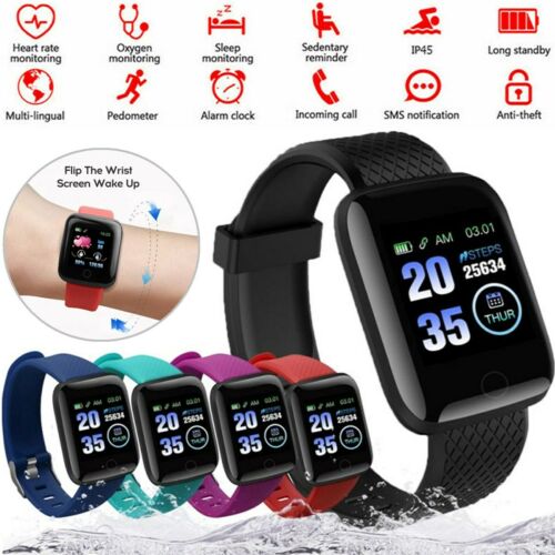 2021 Touch Smart Watch Women Men Heart Rate For iPhone Android IOS Waterproof US
