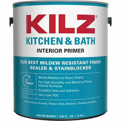 Kilz Kitchen & Bath Water-based Low Voc Interior Primer Sealer Stainblocker,