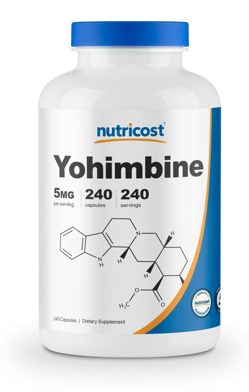 Nutricost Yohimbine HCl 5mg, 240 Caps - Gluten Free, Non-GMO