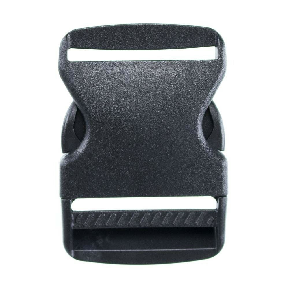 2 Inch Side Release Black Plastic Buckles - Available In Packs Of 2, 5, Or 10
