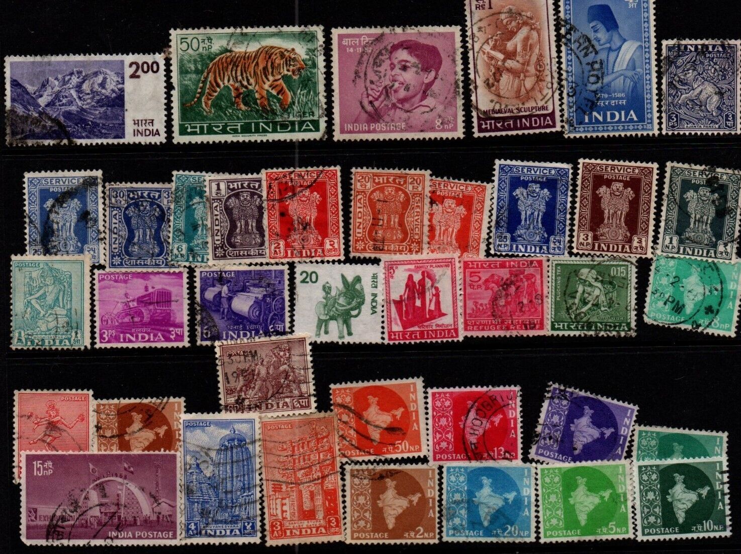 India stamps 1947 and after
