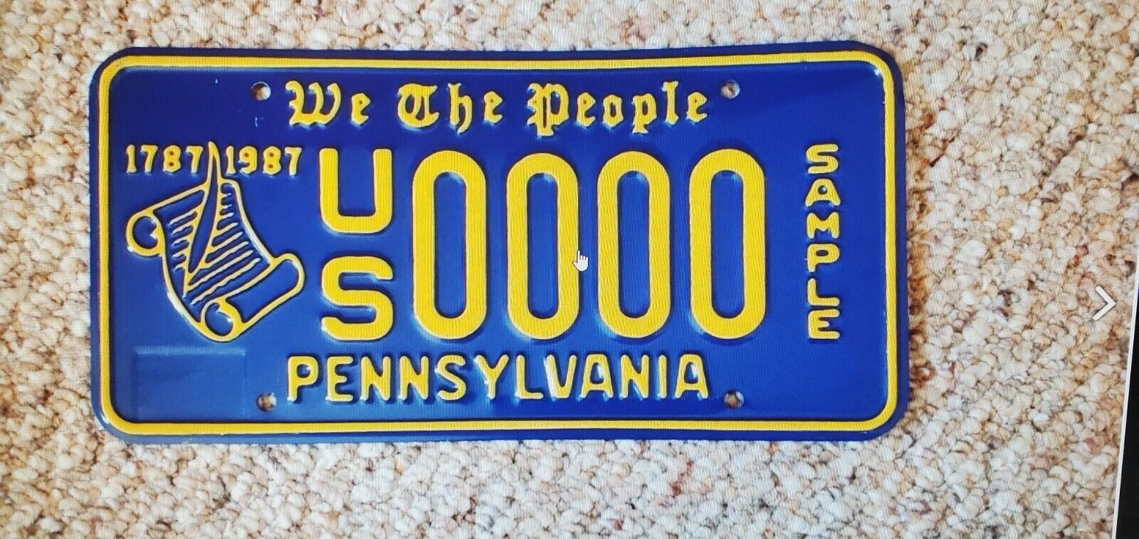 Pennsylvania Sample License Plate We The People # Sample
