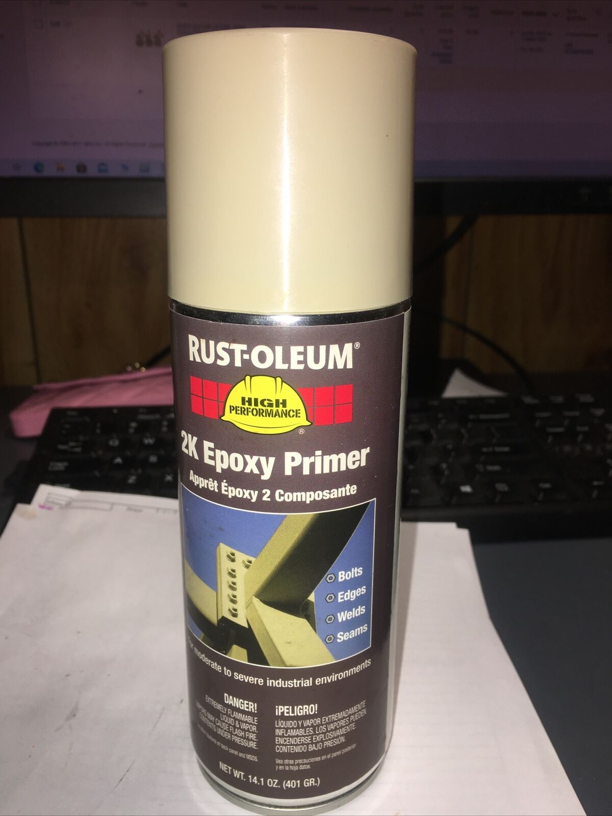 Rust-oleum 247598, Spray Epoxy Primer, Flat Beige, 14.1 Oz.  3zhy1 👀 Gr8 Buy