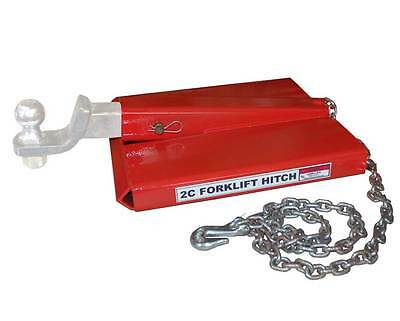 Forklift Ball and Hitch Receiver Fork lift Tow grade 70 chain hook